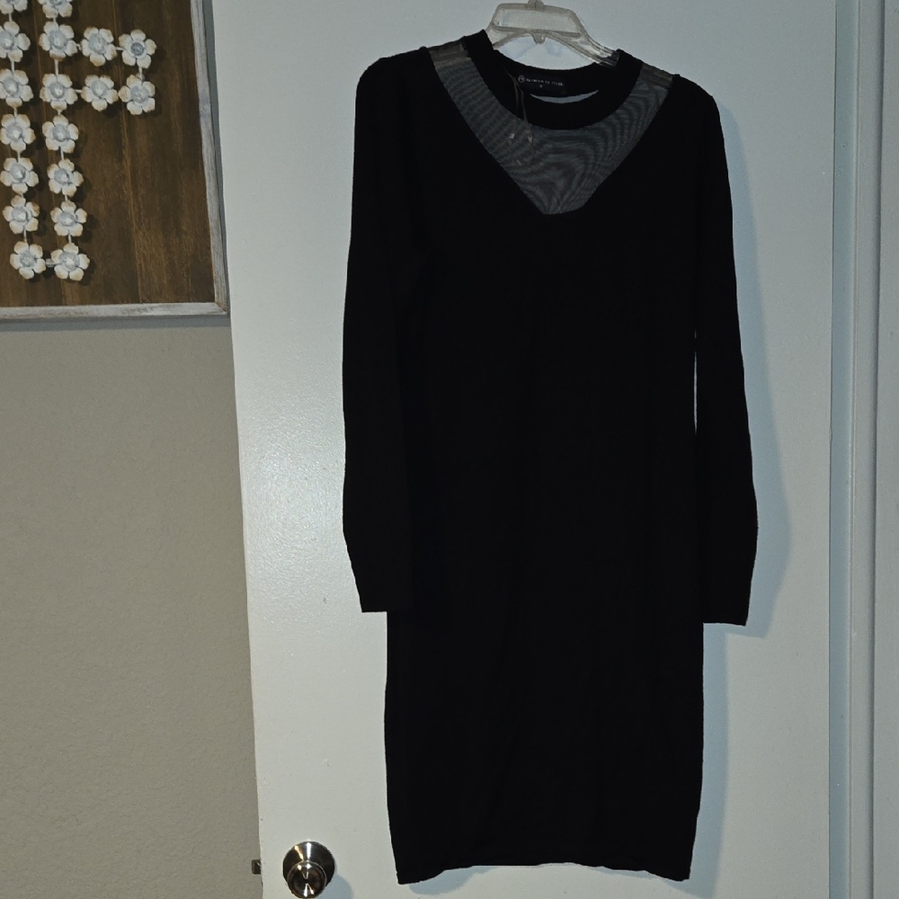 Fashion to Figure Essential V-Neck Midi Sweater Dress